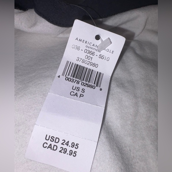 American Eagle Rolling Stones Raglan Cropped Tank NWT - Picture 3 of 10